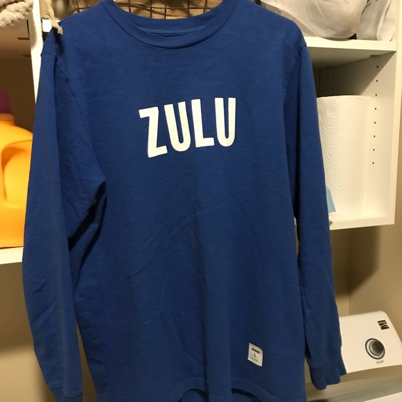 blue supreme long sleeve shirt